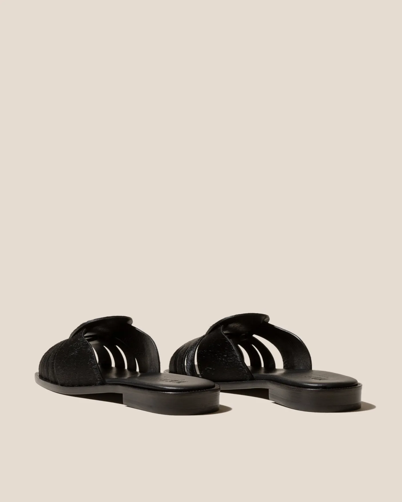 Hereu Studio Sandals<ANCORA SQUARED SLIDE SHORT CALF HAIR
